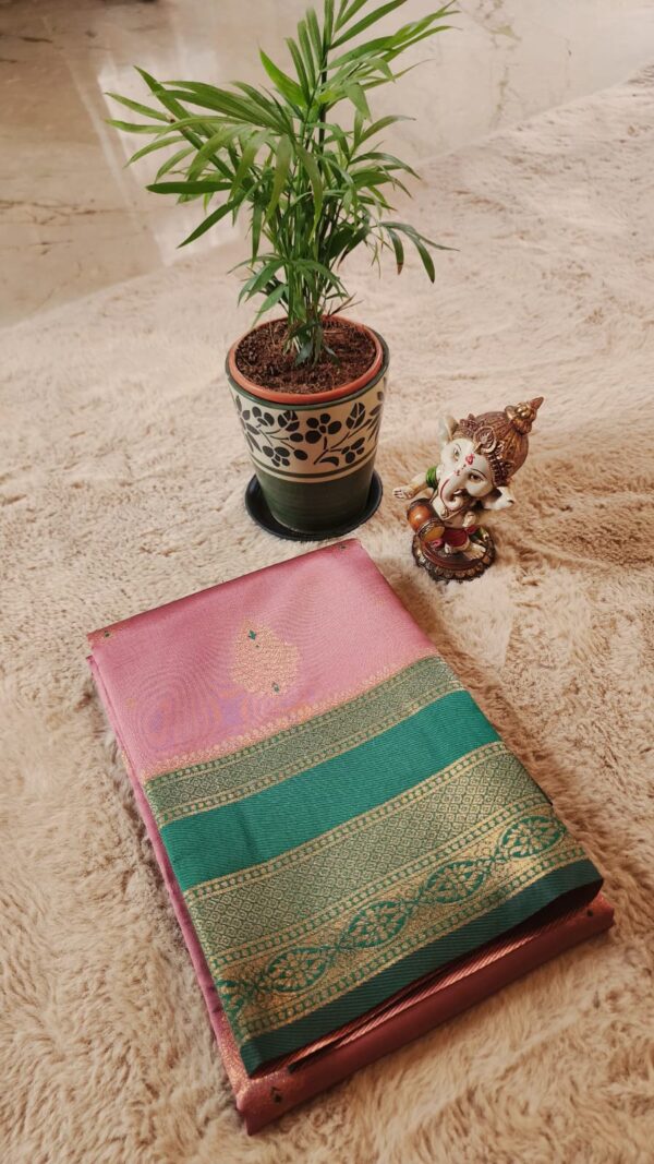 Semi Kanchi Premium SILK saree PINK