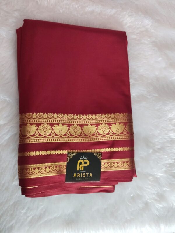 Semi Crepe Silk Maroon