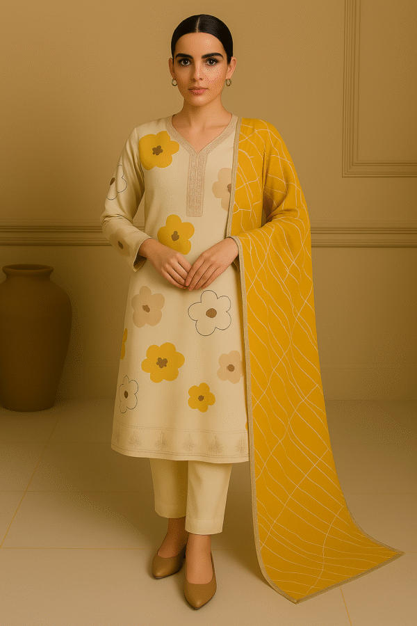 Mixed Cotton with Floral Prints 3pcs set