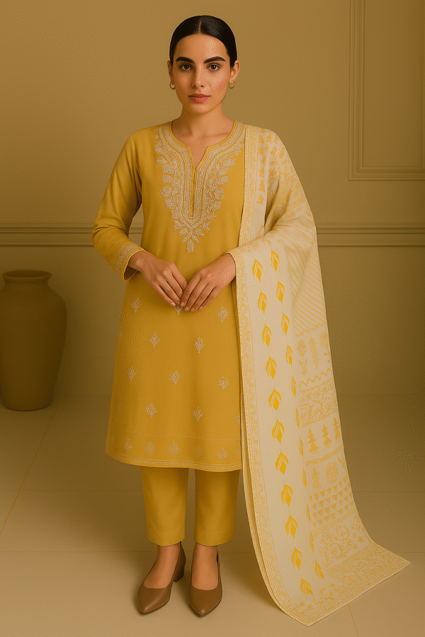 Rayon with Embroidery work 3pcs set