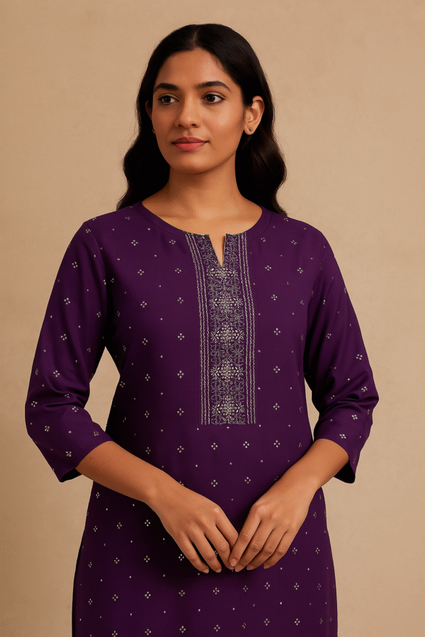 AVAASA KURTA PURPLE