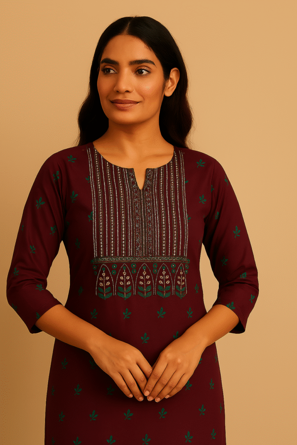 AVAASA KURTA WINE