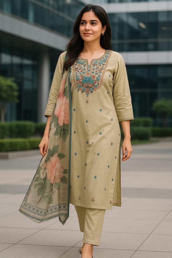Rayon mixed hand embroidery 3 pcs set