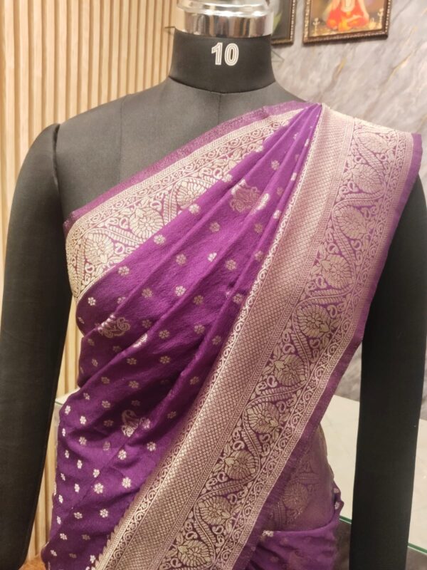 Banarasi kadhi georget saree