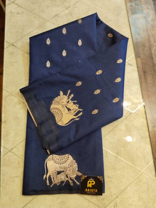 Semi Banarasi Georgette Pichwai Saree